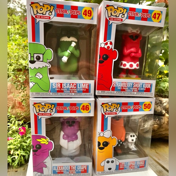 NEW 4 FUNKO Pop Ad Icons Otter Pops #46 #47 #49 #50 Collectible Vinyl Figure Toy - Picture 1 of 13
